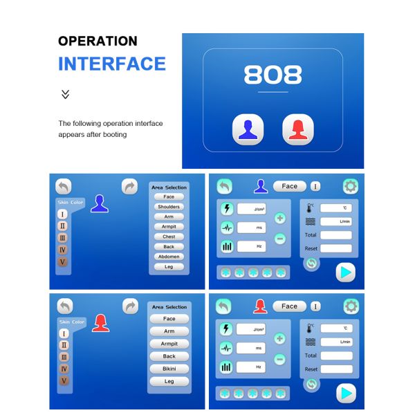Portable 808nm Diode Laser Hair Removal Machine For Home hair removing laser machine lady hair removal machine