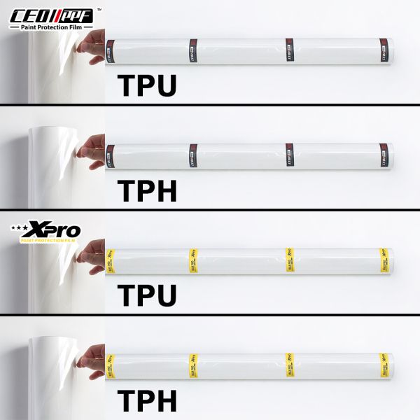 7.5mil TPH Anti Yellowing Car Paint Protection Film Transparent 1.52 X 15m