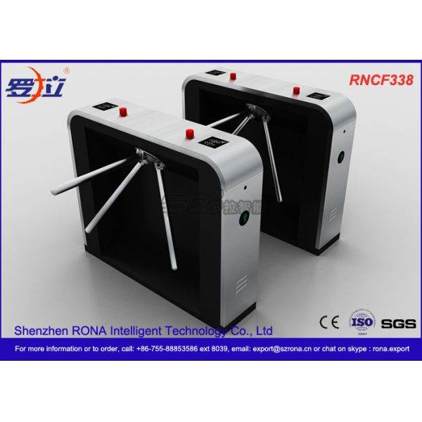 Semi - Automatic Tripod Turnstile Gate , Pedestrian Access Waist High Turnstiles