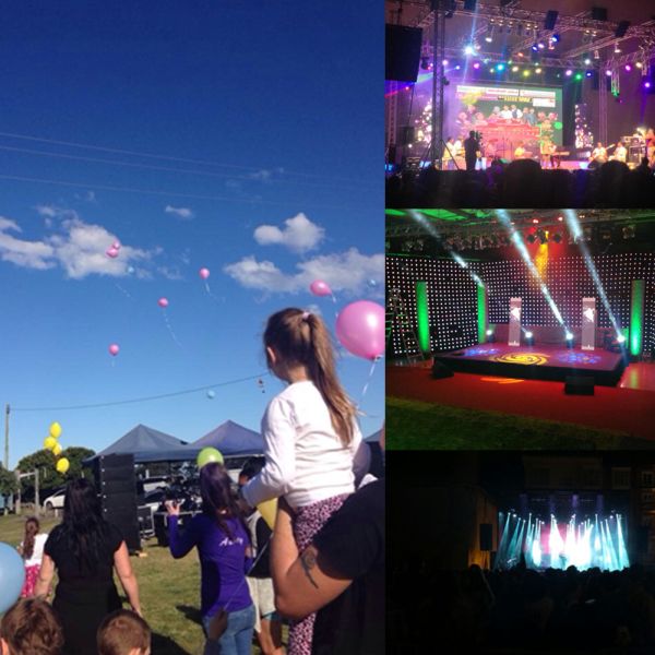 Black Portable Tower Aluminium Acoustic Sound System For Band