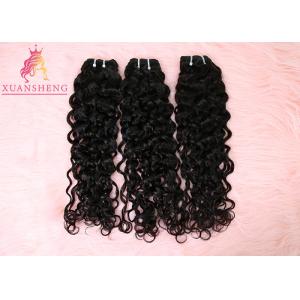 Black Human Virgin Hair Italian Curly Extension