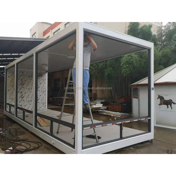 Portable Family Flat Packaging 20ft or 40ft Luxury Prefabricated Container Room with Aluminum Alloy Windows