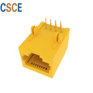 Unshielded Post RJ45 Ethernet Connector , RJ45 Connector Port 8 Pin 8 Contact