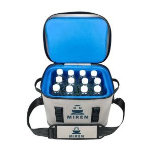 14L Square Soft Cooler , Lightweight Cooler Backpack Water Resistant