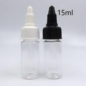 Quality 15ml Customized Label Panel Screw On Plastic Bottles For Branding for sale