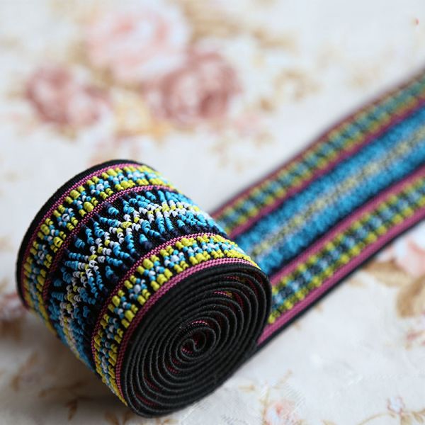 Retro Jacquard Ribbon for Garment Underwear Waistband Jacquard Elastic Band