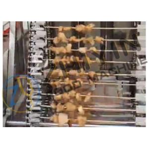 Electric heating automatic speed adjustable barbecue machine 64-104 string batch