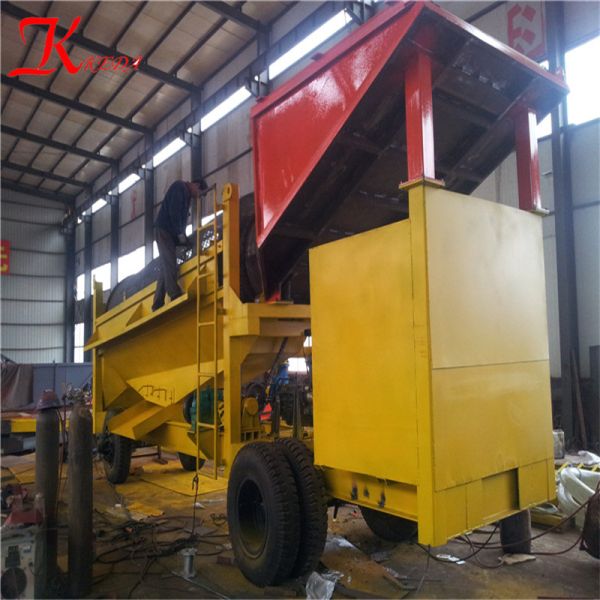 Buy All Terrians 0.074mm 65% Gold Trommel Plant With Trailer at wholesale prices