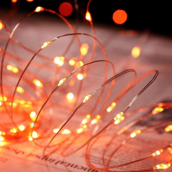 Multicolor 100 LED Solar Powered String Lights Outdoor Waterproof Copper Wire Fairy Lights
