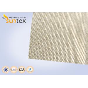 1000C High Temperature Fiberglass Cloth , High Silica Glass Fiber Fabric Fire