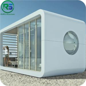 China Customize Alcoa Aluminum House With Panoramic Wall Curtain Glass on sale