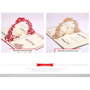 Scroll 3d Thank You Cards For Wedding Invitations