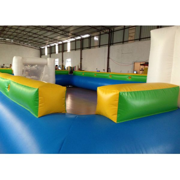 Waterproof PVC fabric Inflatable football Soccer Field Big Party Inflatable Soccer pitch for ball game