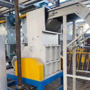 Waste Photovoltaic Panels Aluminum Frame Removing Recycling Plant Solar Panel