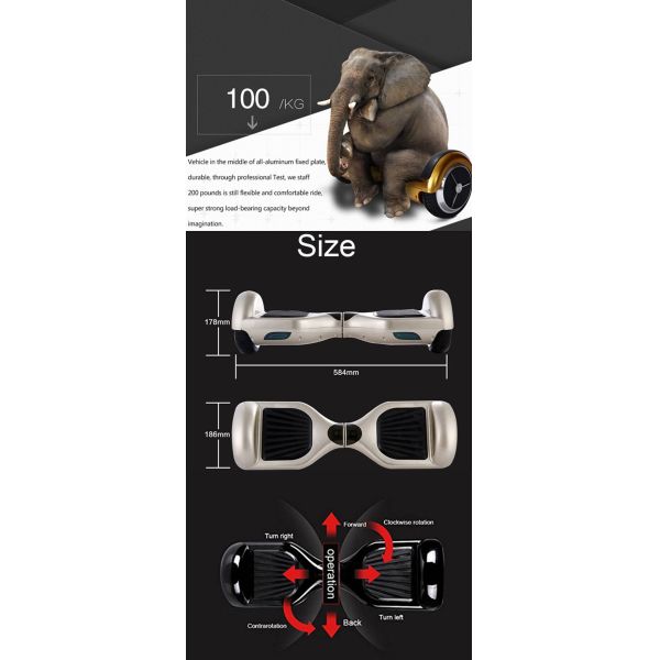 2015 New Two Wheel Car Self Balancing Electric Scooter Skateboard Adult Smart 2 Wheel Self