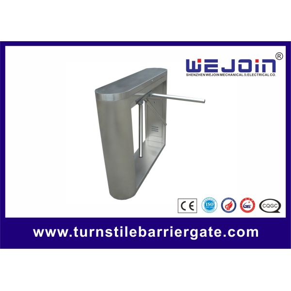 Semi Automatic Tripod Turnstile Gate Stainless Steel With Controller / RFID