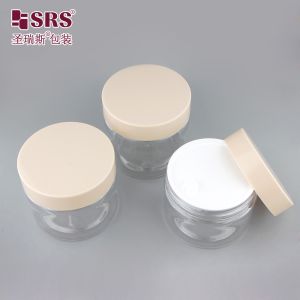 PET008 200g 250g 300g Customized Color PET Plastic Facial Cream Jar Container