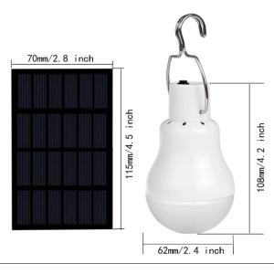 Portable 1W Solar Lighting Kit Solar Energy Light Bulb Emergency Rechargeable