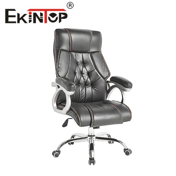 Buy High Back Armrest Luxury Swivel Leather Chairs Ergonomic Office Chair at wholesale prices