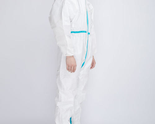 Buy Ppe Long Sleeve Disposable Chemical Suit Clothing Medical Grade at wholesale prices