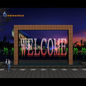 Program Control Digital Water Curtain Stainless Steel 304