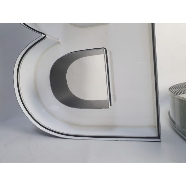 4cm-14cm Width Aluminum Channel Letter Trim Letterform Sign Trim Cap