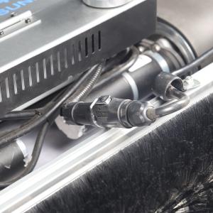 Solar Panel Cleaning Robot with Dual Rotating Nylon Brush Rollers and Long Water