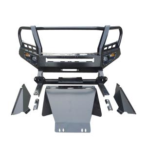 NP300 Black Winch Bull Bar Front Bumper Rear Bumper With Tire Carrier for Nissan