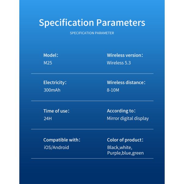 TWS 5.3 Wireless Earbuds In-Ear Headphone with Strong Bass Smart Touch Noise Cancelling