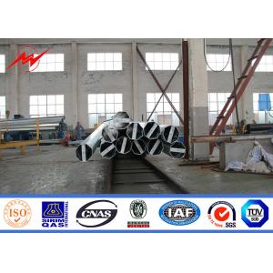 9m 300Dan Galvanized Steel Pole For Electrical Power Transmission Line
