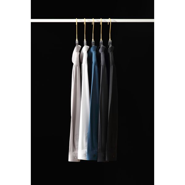 Anti-pilling Men's Long Sleeve Plain Shirts with Polyester Viscose Silk Acrylic Logo