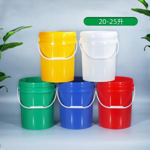 Secure Seal Lids Round 20L HDPE Plastic Pail for Industrial Chemical Paint