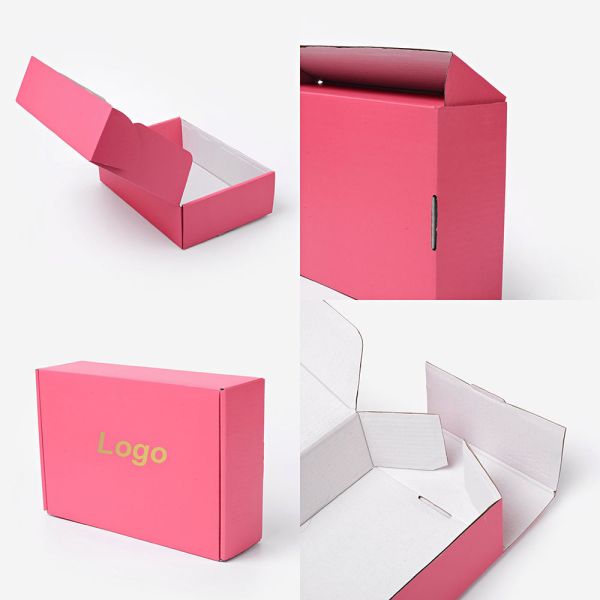 Customize Mailer Box Packaging Printing Clothes Apparel Corrugated Wig Boxes with Logo