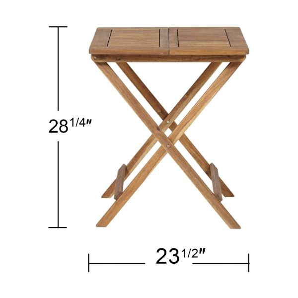 ISO 9001 Garden Outdoor Wood Bistro Table And Chairs Set