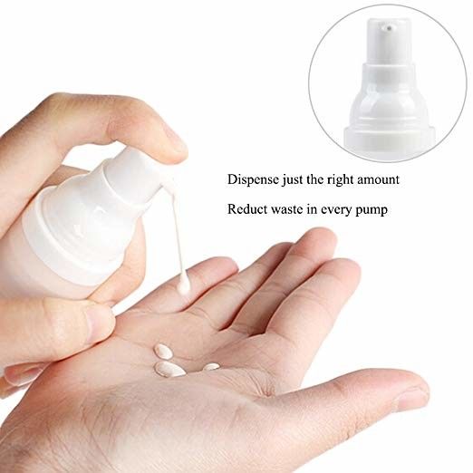 White Plastic PP Airless Lotion Bottles Harmless Skin Care Pump Bottle