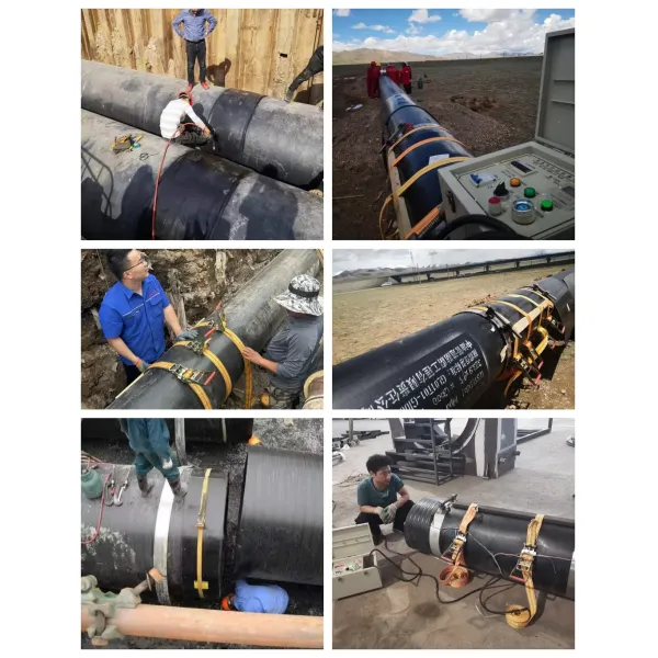 Polyethylene Electric Fusion Tape / Belt for Metal Reinforced Spirally Corrugated Pipe