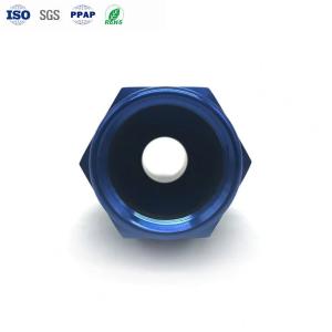 Custom CNC Aluminum Parts with Blue Anodize ±0.01mm Tolerance