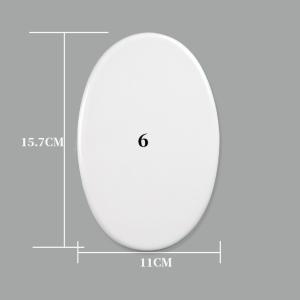 Blank Coated Oval Sublimation Ceramic Photo Tiles Memorial Portraits For Seniors