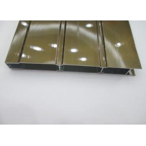 Electrophoresis Painting Aluminium Sliding Door Profiles Slat , Extruded