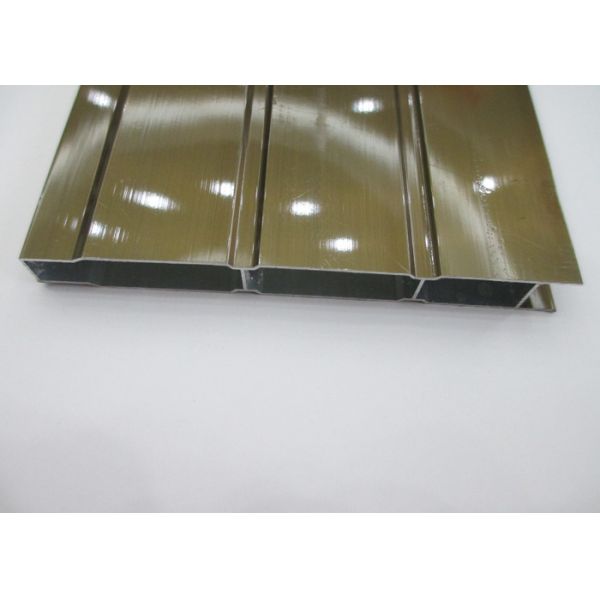 Electrophoresis Painting Aluminium Sliding Door Profiles Slat , Extruded