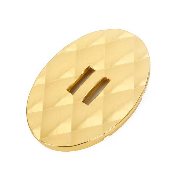 Oval Handbag Lock Hardware Flat Washer Purse Clutches Closures For Bag