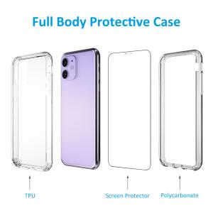Anti knock Clear TPU 6.1" Bumper Protective Phone Case