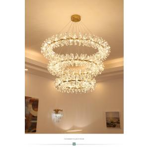Modern LED Luxury Crystal Chandelier Rings Flower Crystal Chandelier(WH-NC-82）