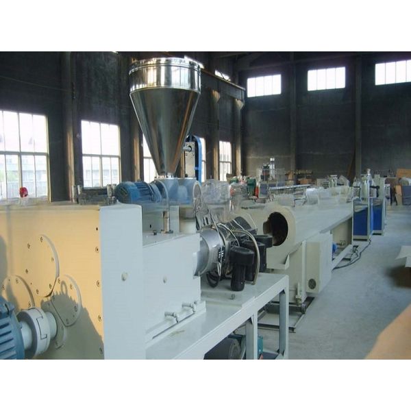 Feeding Mode One Feed PVC Pipe Making Machine with Deep Screw Channel Structure
