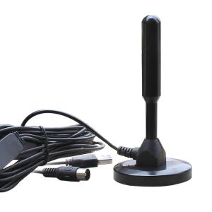 HD Stacker VHF/UHF/FM/Digital F male IEC Black ABS HDTV TV Antenna