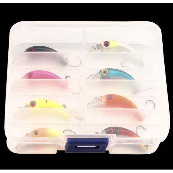 4cm 1.5g Small Minnow Bait Micro Object Single Hook Throw Type 8 Colors