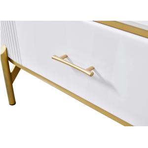 Fashionable Rubber Wood Frame TV Unit Coffee Table Set