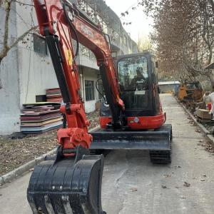 Second Hand Kubota U55-4 Excavators Used Kubota 5 Ton Digger With Crawler Chain