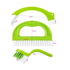 Nylon Bristles 6pcs Tile Joint Brush Set Cleaning Scrubber