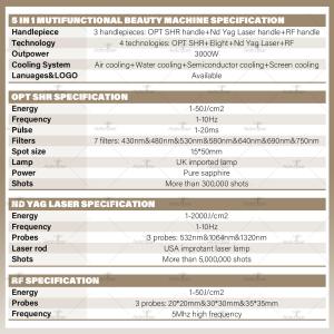 3IN1 Multifunction IPL OPT Picosecond Laser Radiofrequency Skin Rejuvenation